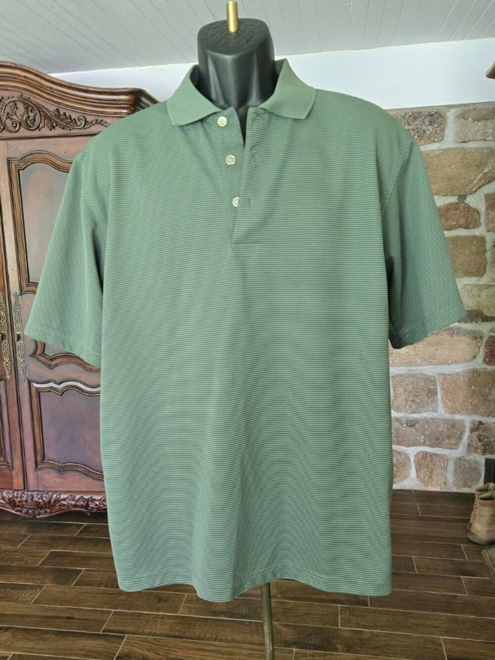 GRAND SLAM GOLF GREEN POLO SHIRT MEN'S SIZE LG
